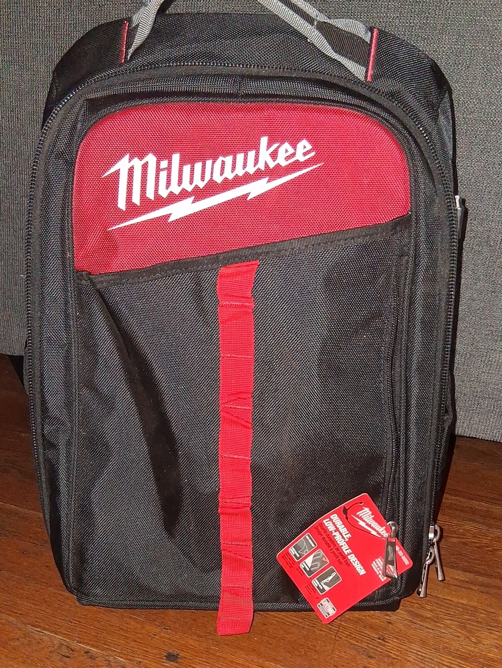 Milwaukee  Red and Black Tool Backpack